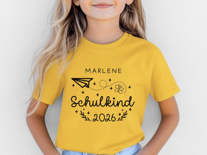 Personalisiertes Schulkind Shirt als Einschulung Geschenke