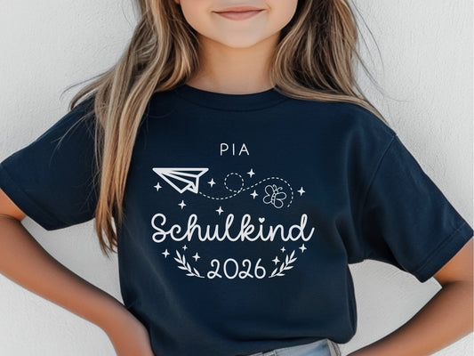 Personalisiertes Schulkind Shirt als Einschulung Geschenke