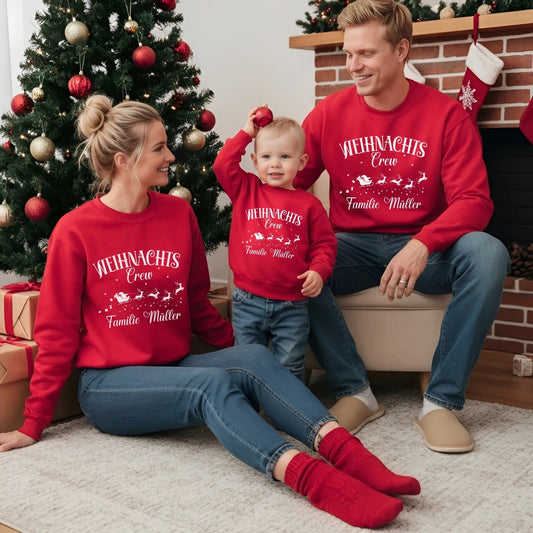 Pullover Set zu Weihnachten Personalisiert - Mamas & Minis