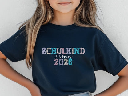Schulkinder Geschenk, T-Shirt Schulkind Personalisiert