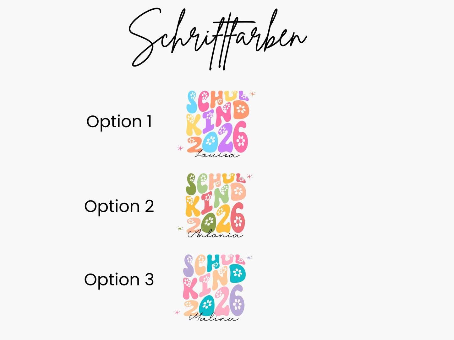 Schulkind 2026 T-Shirt Personalisiert – Geschenk zur Einschulung