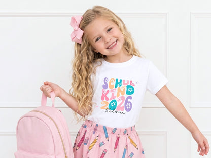 Schulkind 2026 T-Shirt Personalisiert – Geschenk zur Einschulung