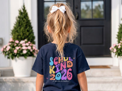 Schulkind 2026 T-Shirt Personalisiert – Geschenk zur Einschulung