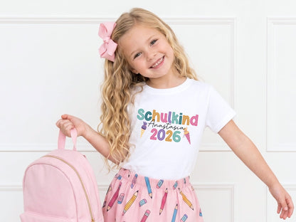 Schulkind Shirt 2026 - Personalisiertes Schulanfang T-Shirt - Mamas & Minis
