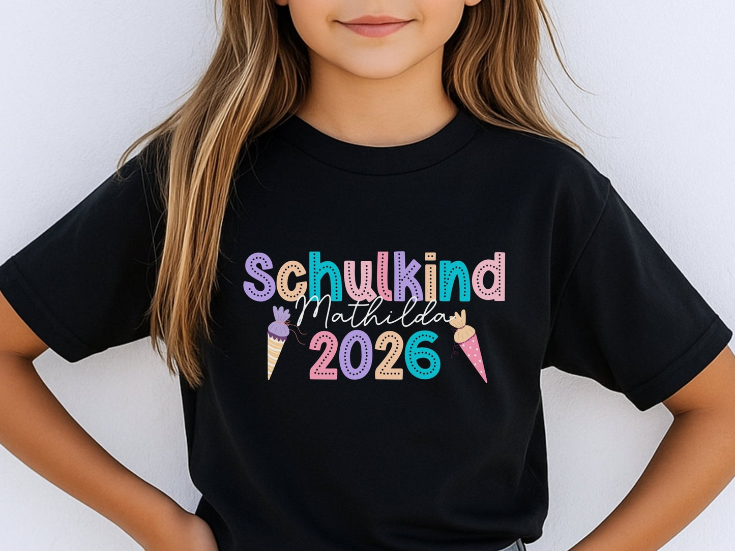 Schulkind Shirt 2026 - Personalisiertes Schulanfang T-Shirt - Mamas & Minis