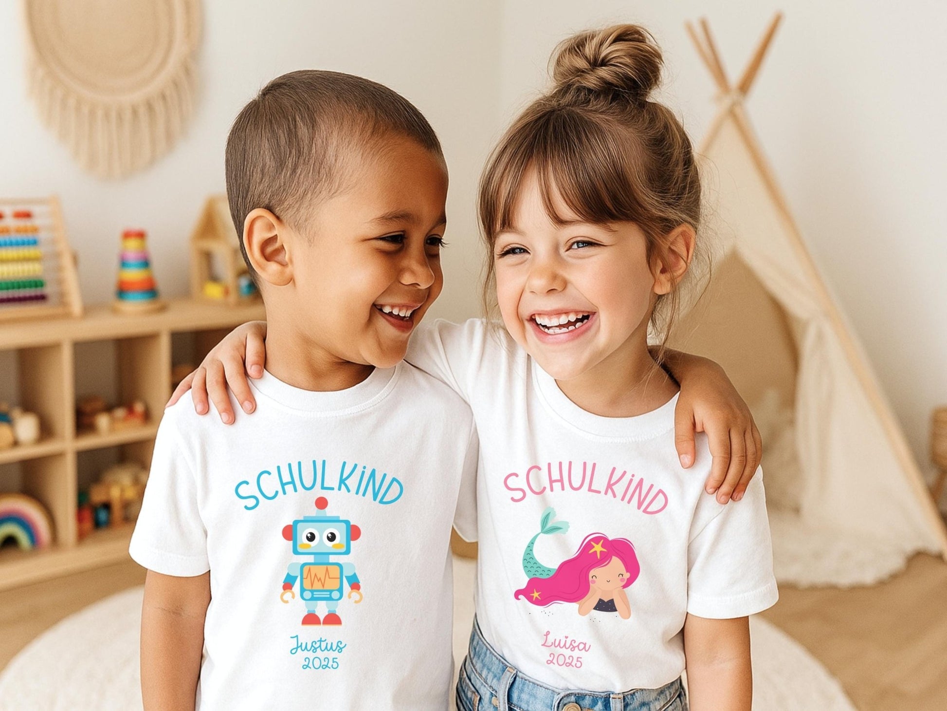 Schulkind Shirt Personalisiert Einschulung Geschenke Schulanfang T-shirt Schulkind 2025 Kinder - Geschenk Vorschuler Schulkinder Geschenk