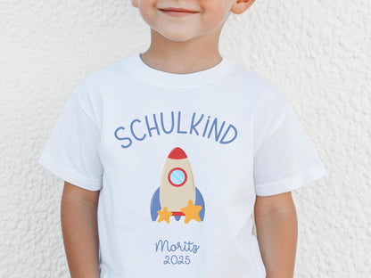 Schulkind Shirt Personalisiert Einschulung Geschenke Schulanfang T-shirt Schulkind 2025 Kinder - Geschenk Vorschuler Schulkinder Geschenk