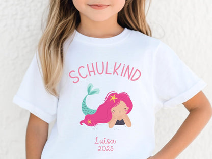 Schulkind Shirt Personalisiert Einschulung Geschenke Schulanfang T-shirt Schulkind 2025 Kinder - Geschenk Vorschuler Schulkinder Geschenk