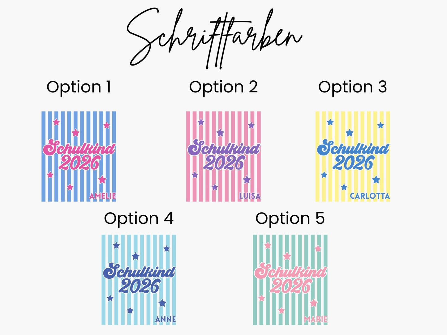 Schulkind T-Shirt mit Streifen personalisiert zur Einschulung - Mamas & Minis