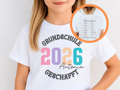 T-Shirt Grundschulabschluss | Personalisiertes Abschiedsgeschenk - Mamas & Minis