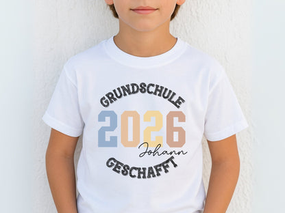 T-Shirt Grundschulabschluss, Personalisiertes Abschiedsgeschenk, Grundschule Shirt