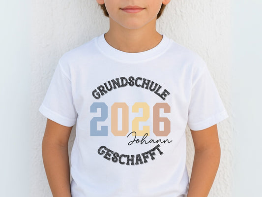 T-Shirt Grundschulabschluss, Personalisiertes Abschiedsgeschenk, Grundschule Shirt