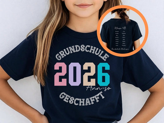 T-Shirt Grundschulabschluss | Personalisiertes Abschiedsgeschenk - Mamas & Minis