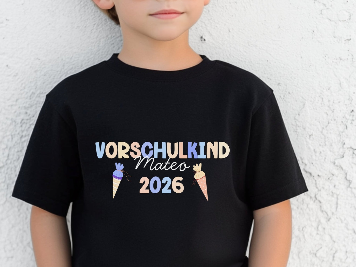 Vorschulkind Shirt 2026 Personalisiert, Einschulung Geschenk, Schulanfang T-shirt Vorschule