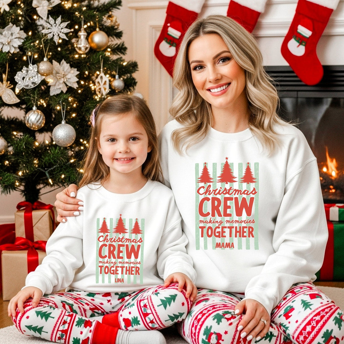 Weihnachtscrew Pullover im Partnerlook - Mamas & Minis