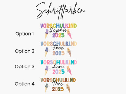 Vorschulkind Shirt Schulkind Personalisiert Einschulung Geschenk Schulanfang T-shirt Schulkind 2025 Kinder - Geschenk