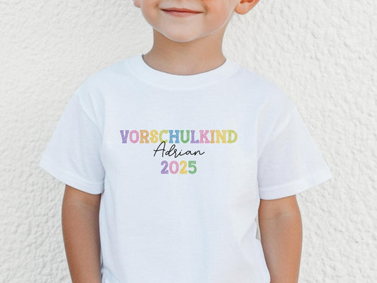 Vorschulkind Shirt Schulkind Personalisiert Einschulung Geschenk Schulanfang T-shirt Schulkind 2025 Kinder - Geschenk