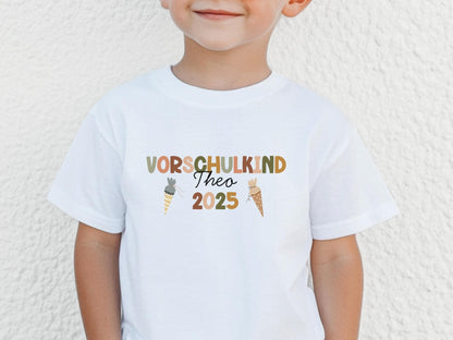 Vorschulkind Shirt Schulkind Personalisiert Einschulung Geschenk Schulanfang T-shirt Schulkind 2025 Kinder - Geschenk