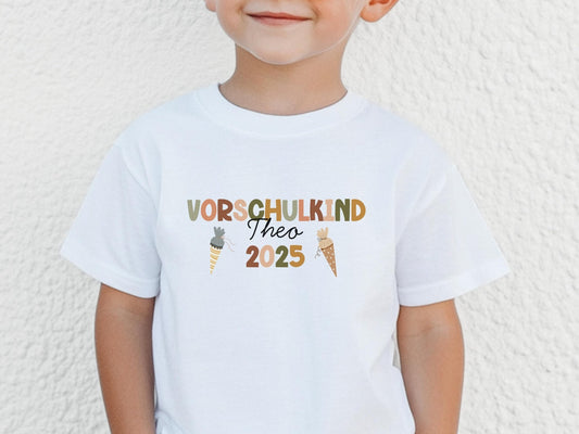 Vorschulkind Shirt Schulkind Personalisiert Einschulung Geschenk Schulanfang T-shirt Schulkind 2025 Kinder - Geschenk