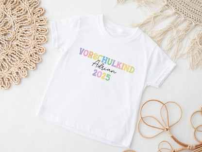 Vorschulkind Shirt Schulkind Personalisiert Einschulung Geschenk Schulanfang T-shirt Schulkind 2025 Kinder - Geschenk