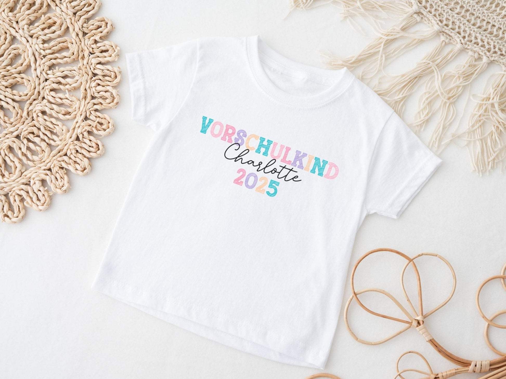 Vorschulkind Shirt Schulkind Personalisiert Einschulung Geschenk Schulanfang T-shirt Schulkind 2025 Kinder - Geschenk