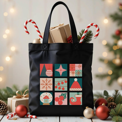 Weihnachts Tasche aus Baumwolle Stofftasche als Geschenk für Freunde, Familie und Kollegen, Nachhaltige Geschenkverpackung
