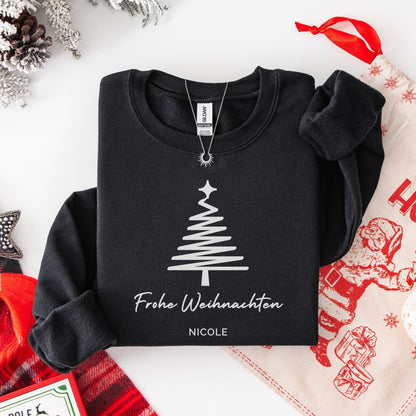 Weihnachtspullover für sie, Frohe Weihnachten, Weihnachtsoutfits, Pullover Weihnachten Minimalistisch, Weihnachtsgeschenk