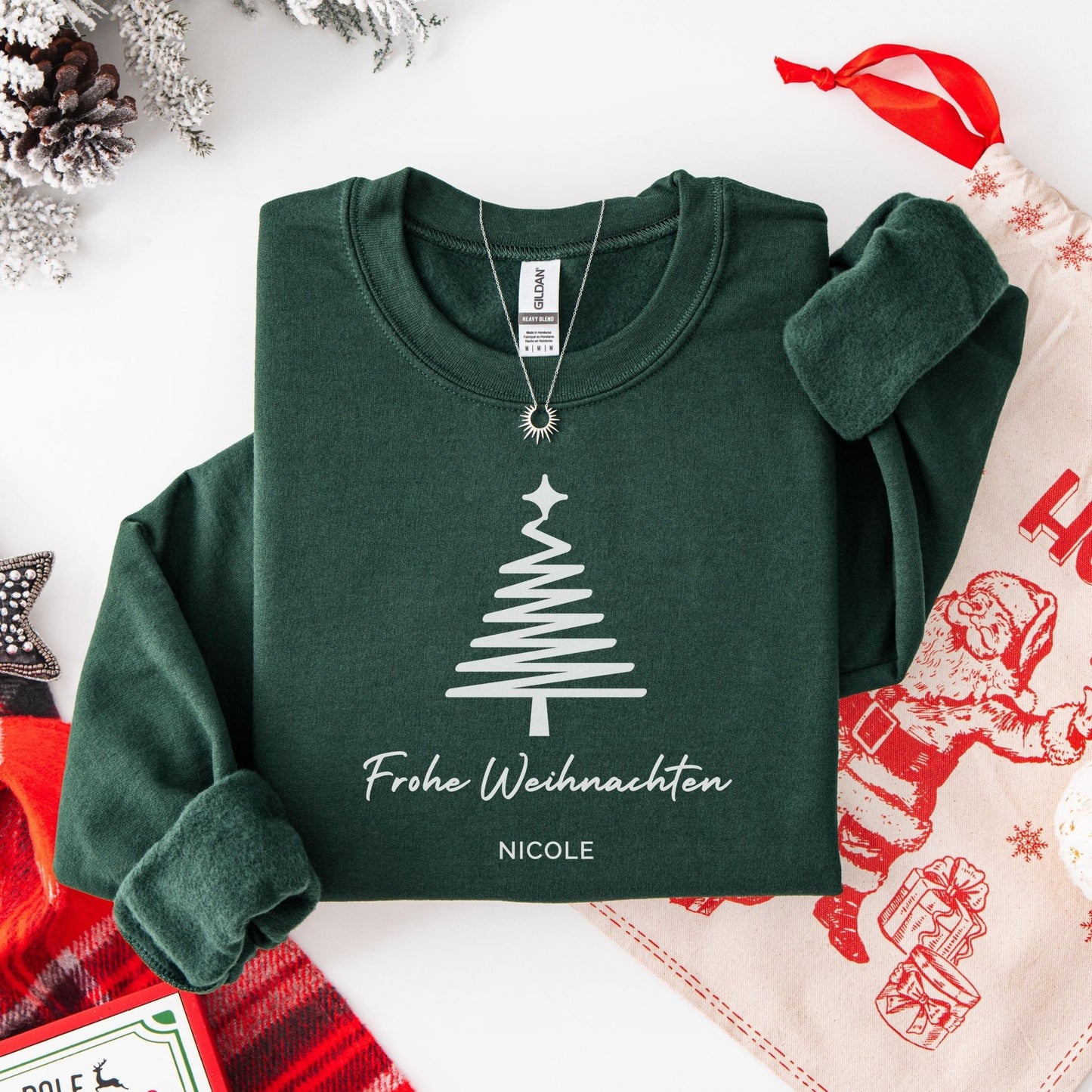Weihnachtspullover für sie, Frohe Weihnachten, Weihnachtsoutfits, Pullover Weihnachten Minimalistisch, Weihnachtsgeschenk