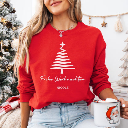 Weihnachtspullover für sie, Frohe Weihnachten, Weihnachtsoutfits, Pullover Weihnachten Minimalistisch, Weihnachtsgeschenk