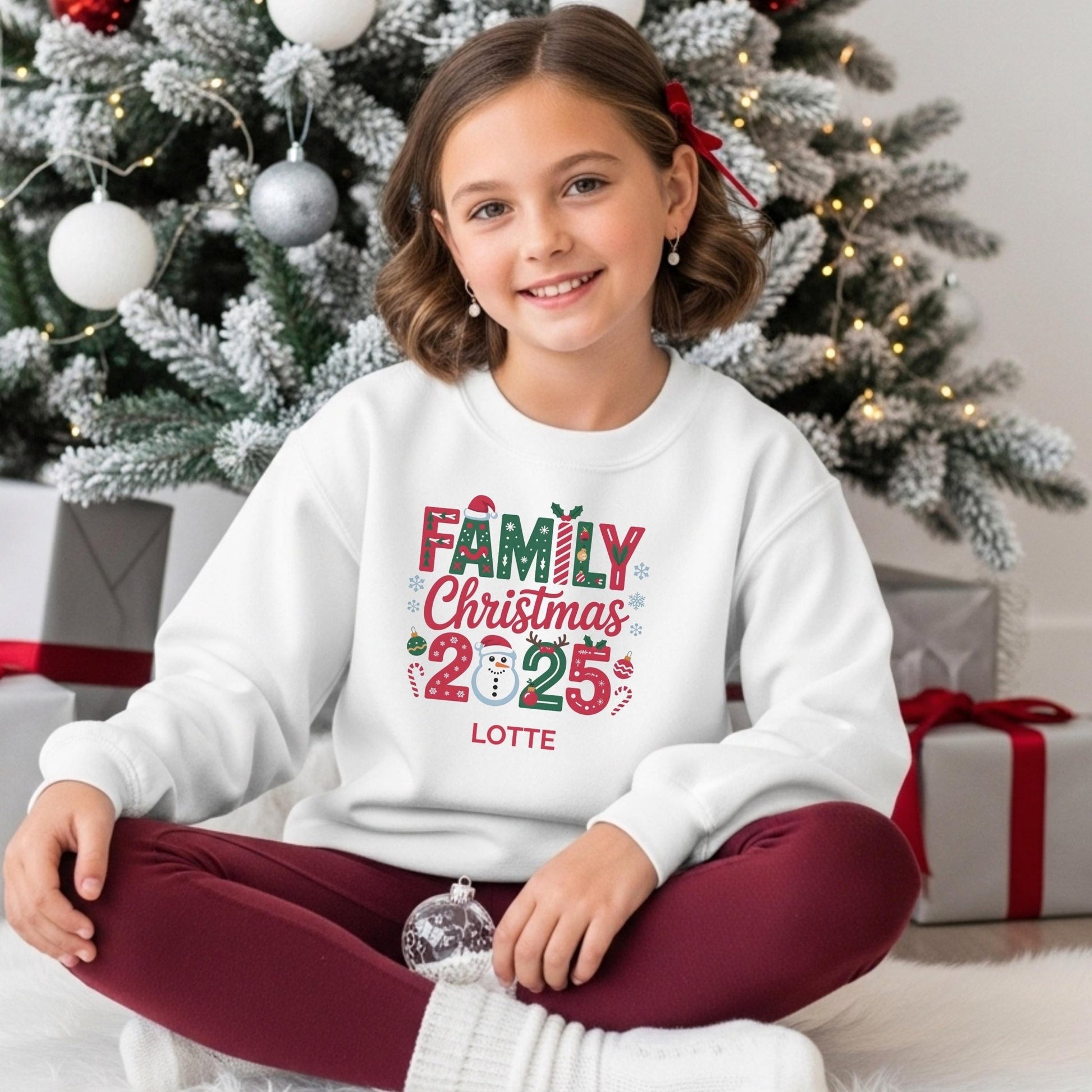 Personalisierte Weihnachtspullover für die ganze Familie