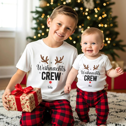 Weihnachtspullover Familie Personalisiert, Partnerlook für Mama, Papa, Mini, Baby Weihnachtsgeschenk Ideen, Pullover Weihnachten