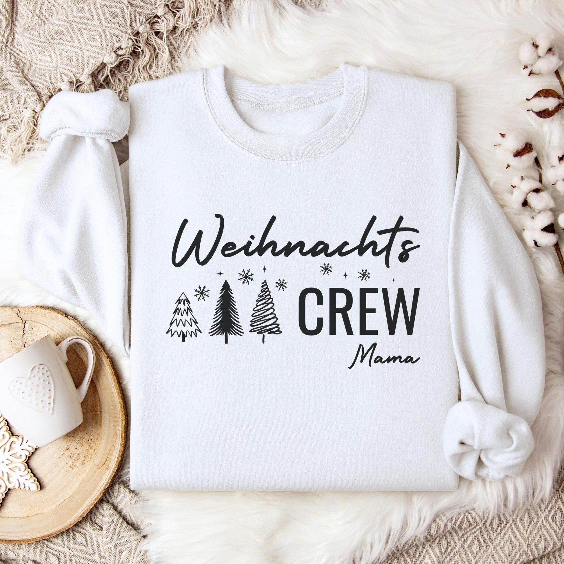 Weihnachtspullover Familie Personalisiert, Partnerlook für Mama, Papa, Mini, Baby Weihnachtsgeschenk Ideen, Pullover Weihnachten