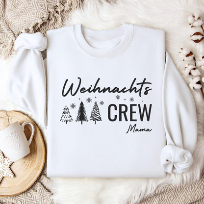 Weihnachtspullover Familie Personalisiert, Partnerlook für Mama, Papa, Mini, Baby Weihnachtsgeschenk Ideen, Pullover Weihnachten