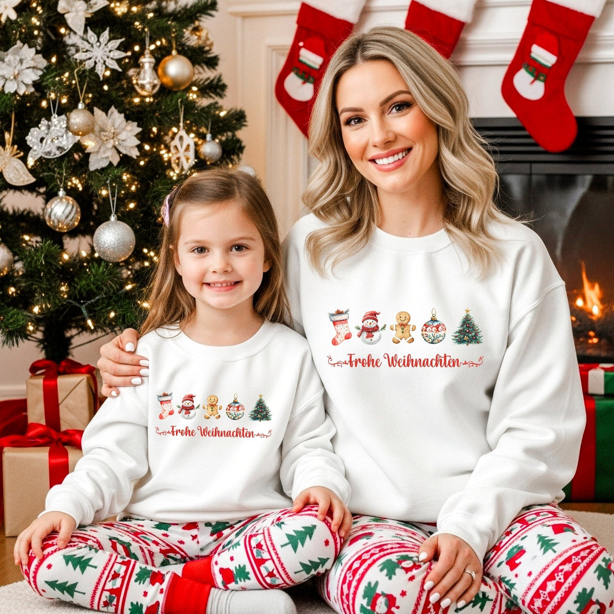 Weihnachtspullover für die Familie als Partnerlook - Mamas & Minis