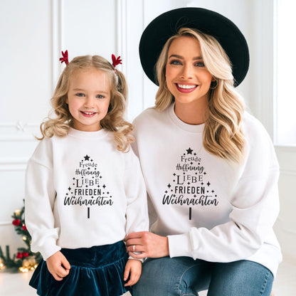 Weihnachtspullover für die Familie, Geschwister Weihnachts - Outfit und Partnerlook Geschenk zu Weihnachten