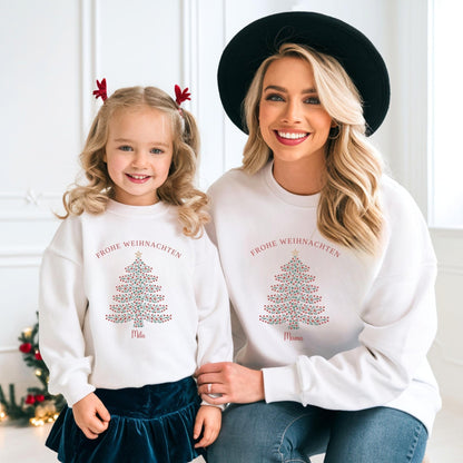 Weihnachtspullover für die Familie, Geschwister Weihnachts - Outfit und Partnerlook Personalisiert
