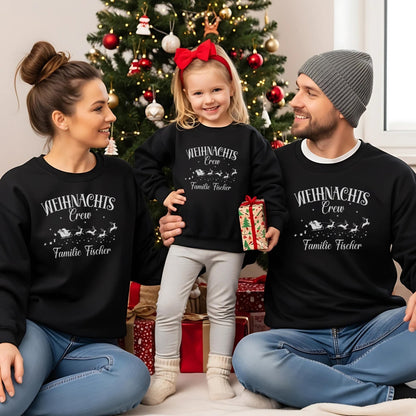 Weihnachtspullover für die Familie, Geschwister Weihnachts - Outfit und Partnerlook Personalisiert