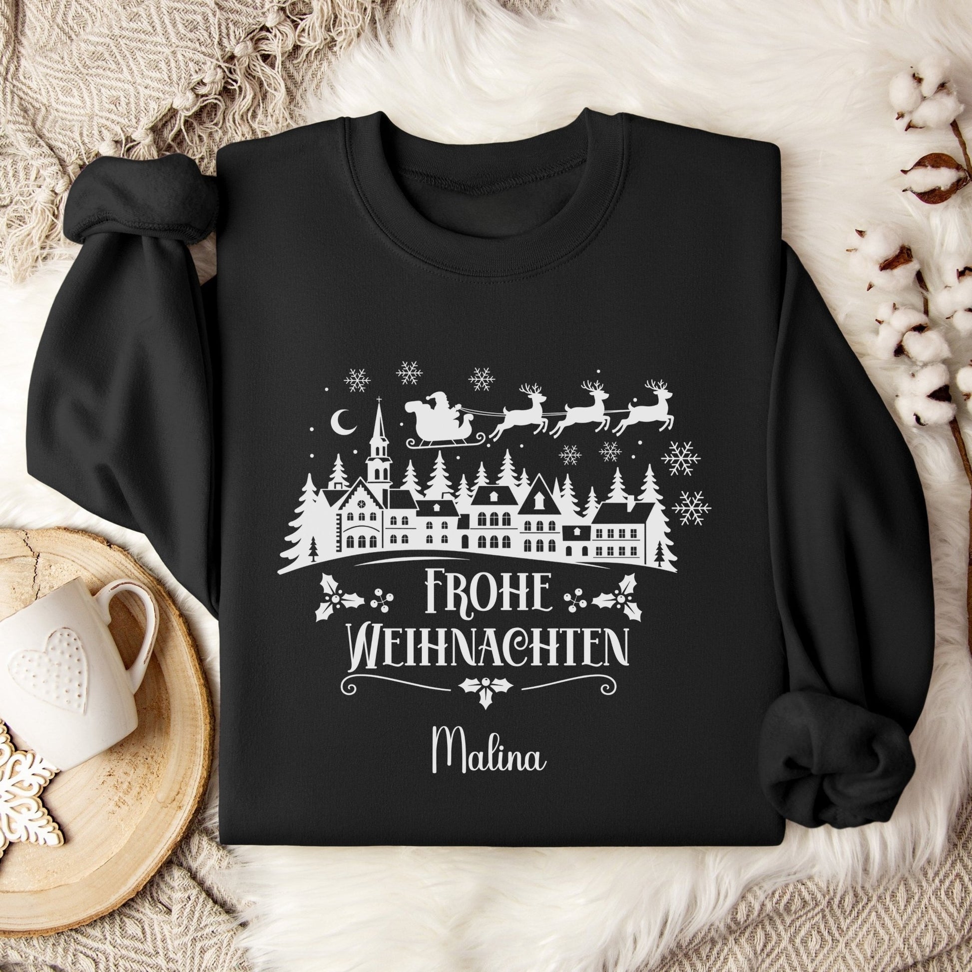 Weihnachtspullover für die Familie Personalisiert, Weihnachtsoutfits für Geschwister, Mama, Papa, Mini, Baby