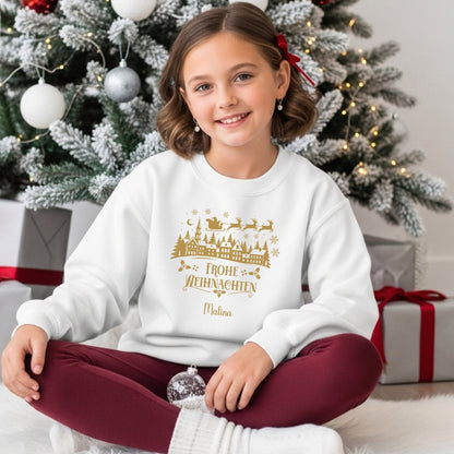 Weihnachtspullover für die Familie Personalisiert, Weihnachtsoutfits für Geschwister, Mama, Papa, Mini, Baby
