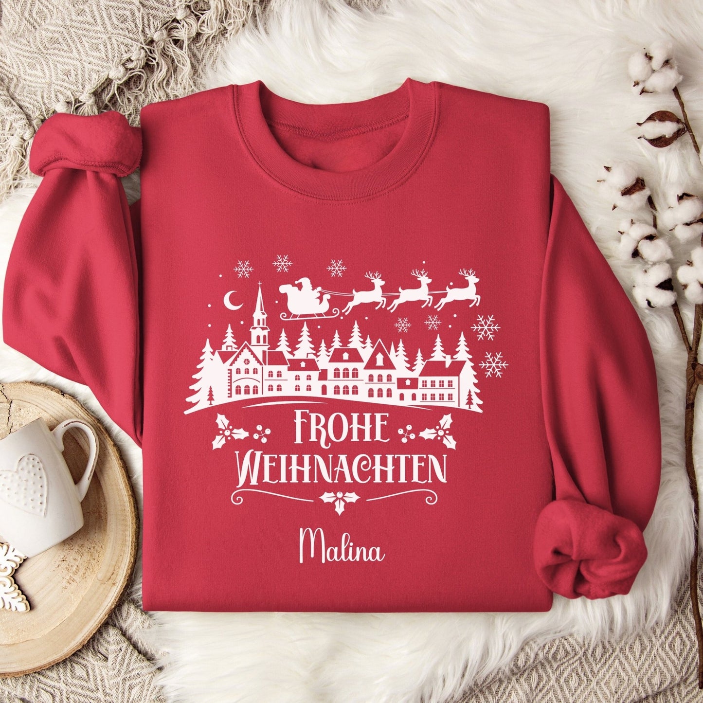 Weihnachtspullover für die Familie Personalisiert, Weihnachtsoutfits für Geschwister, Mama, Papa, Mini, Baby