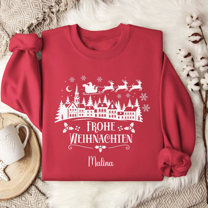 Weihnachtspullover für die Familie Personalisiert, Weihnachtsoutfits für Geschwister, Mama, Papa, Mini, Baby