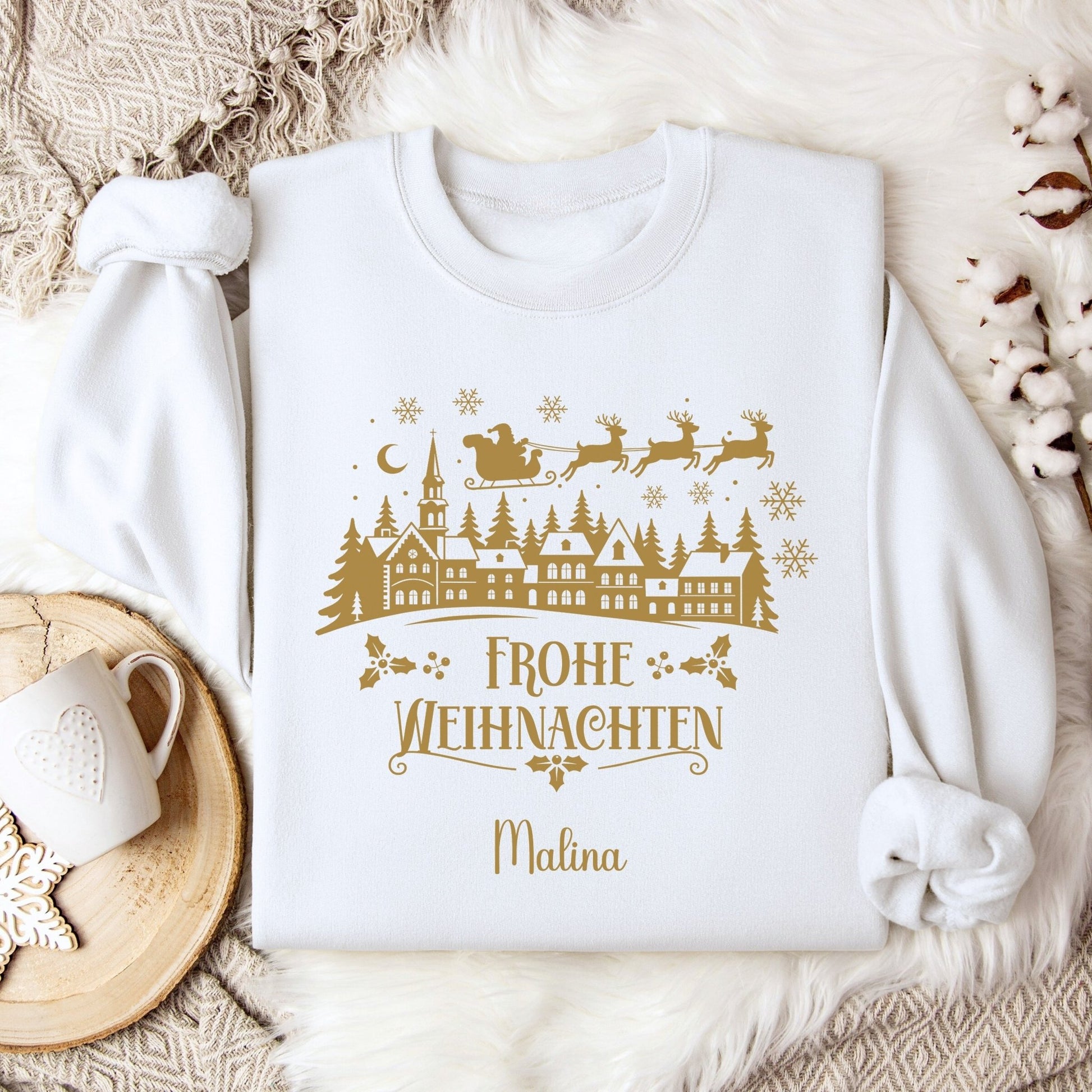 Weihnachtspullover für die Familie Personalisiert, Weihnachtsoutfits für Geschwister, Mama, Papa, Mini, Baby
