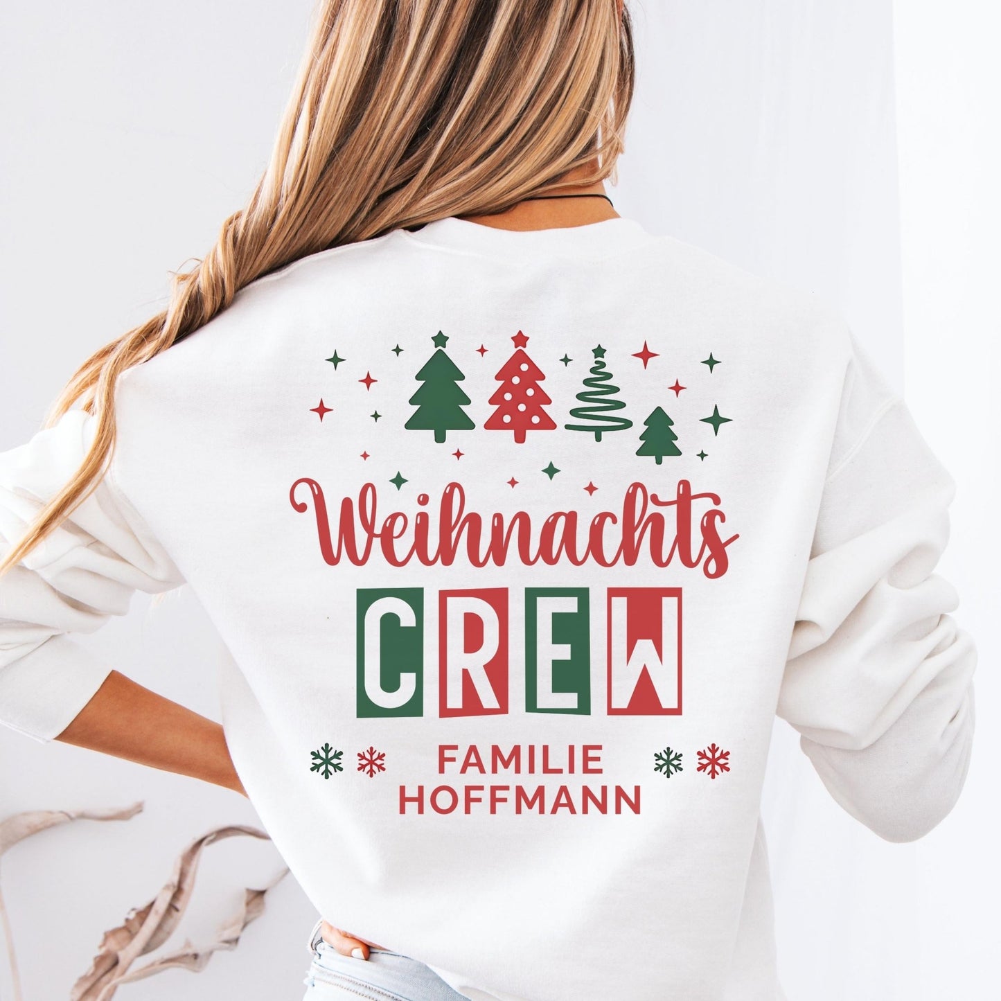 Partnerlook-Pullover für Weihnachten mit Namen