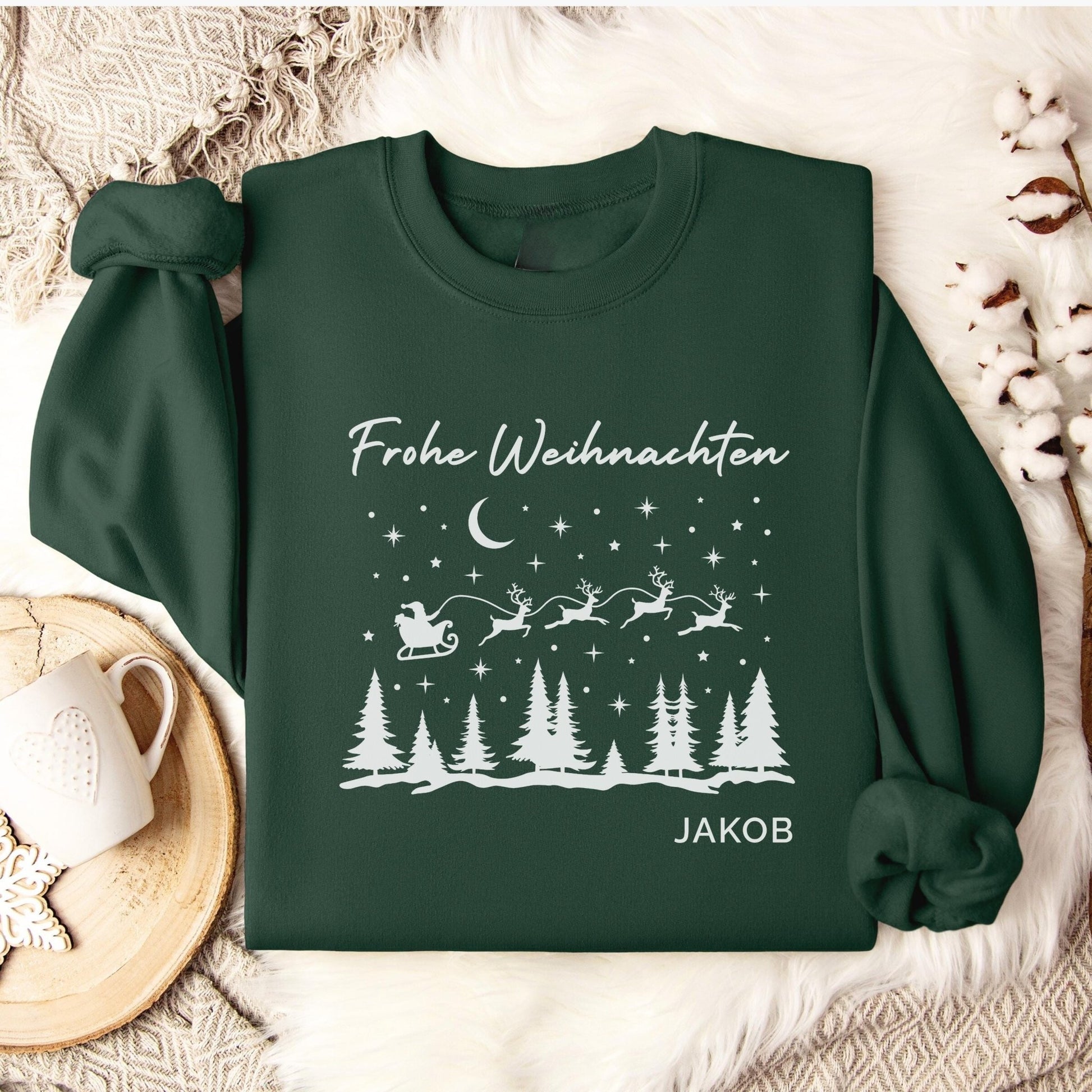 Weihnachtspullover für die Familie Personalisiert, Weihnachtsoutfits für Geschwister, Mama, Papa, Mini, Baby Weihnachten Partnerlook