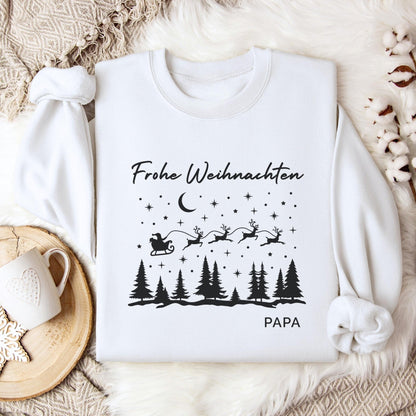 Weihnachtspullover für die Familie Personalisiert, Weihnachtsoutfits für Geschwister, Mama, Papa, Mini, Baby Weihnachten Partnerlook
