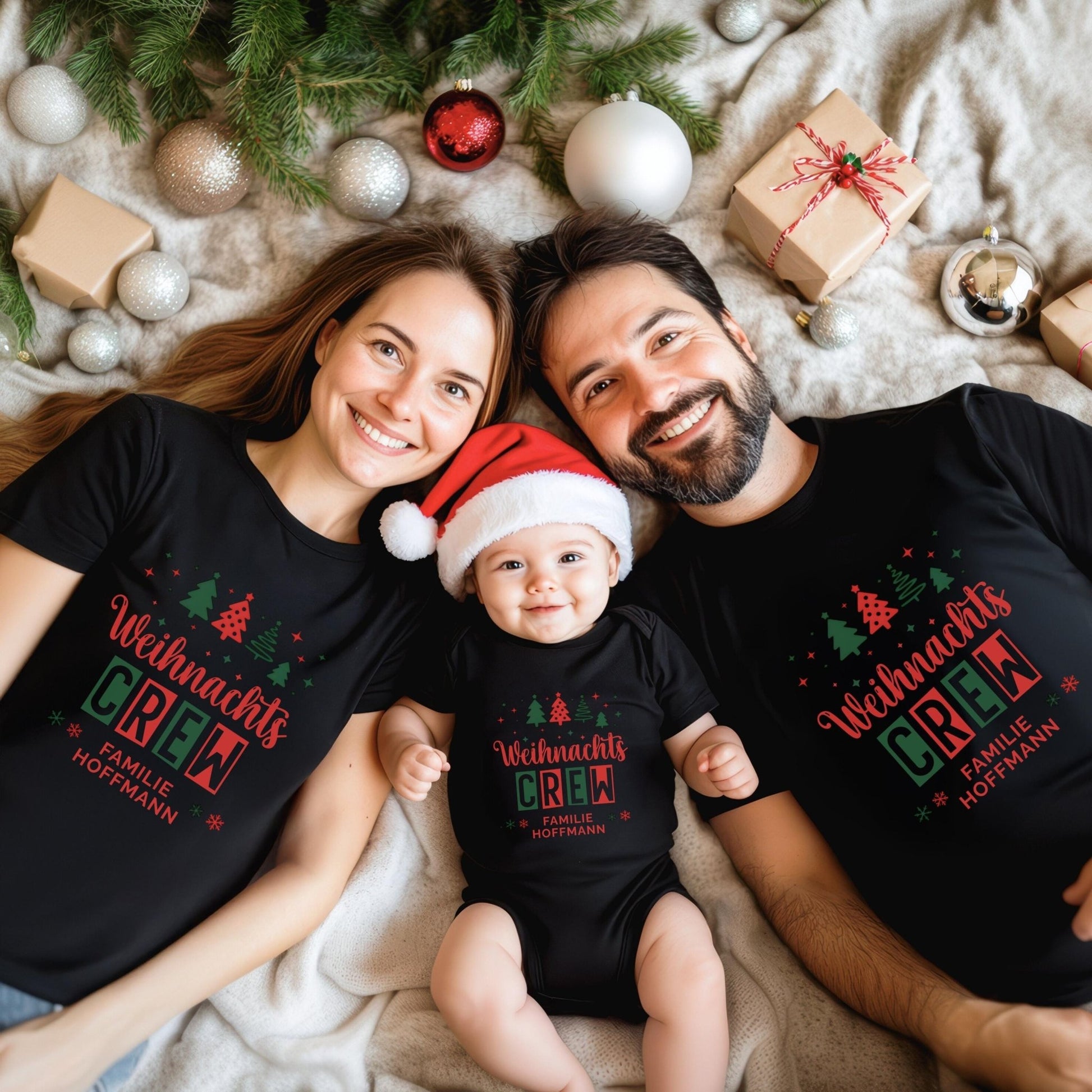 Partnerlook-Pullover für Weihnachten mit Namen