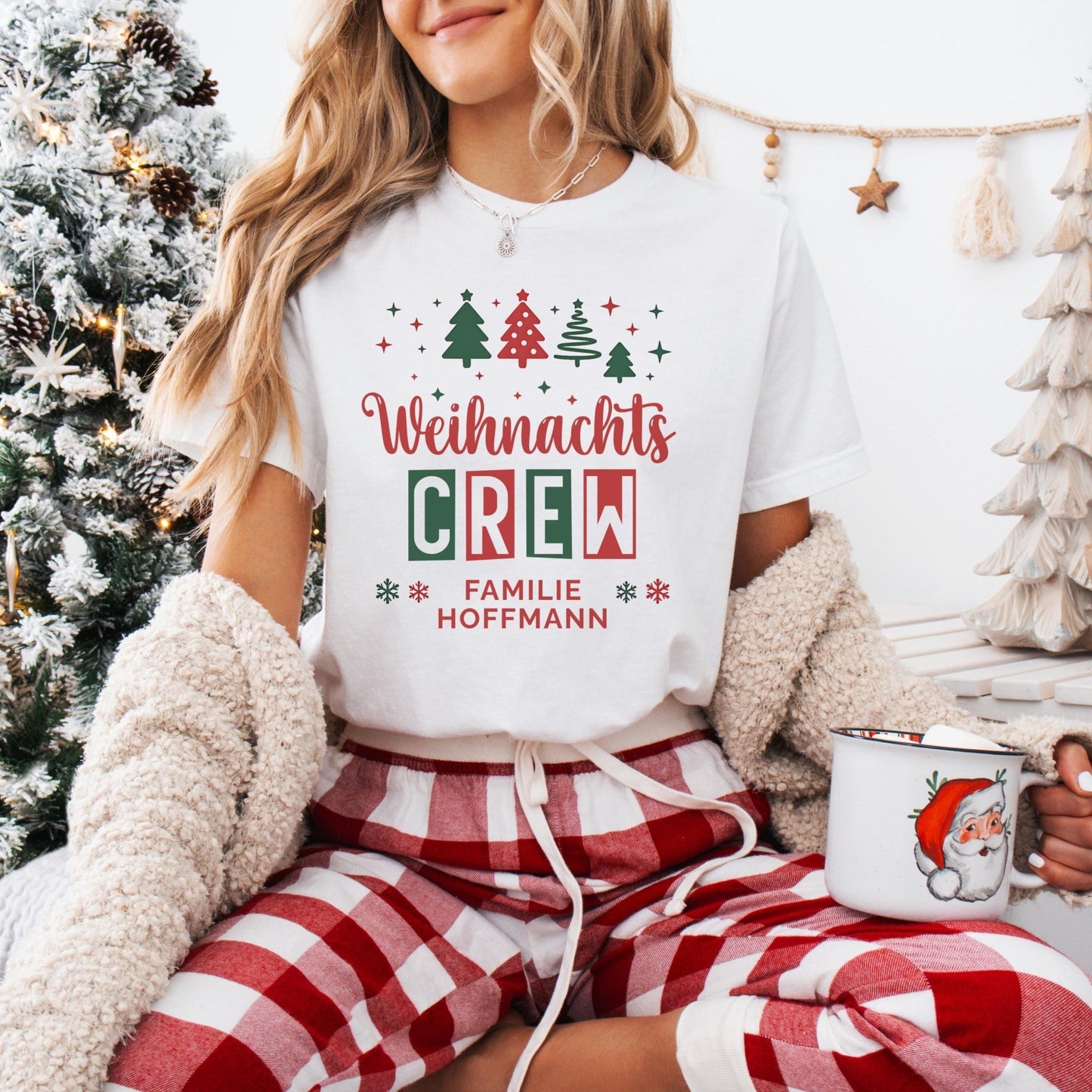 Partnerlook-Pullover für Weihnachten mit Namen