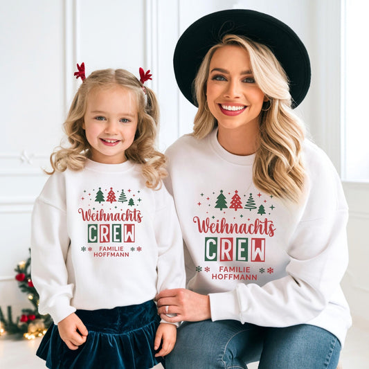 Partnerlook-Pullover für Weihnachten mit Namen