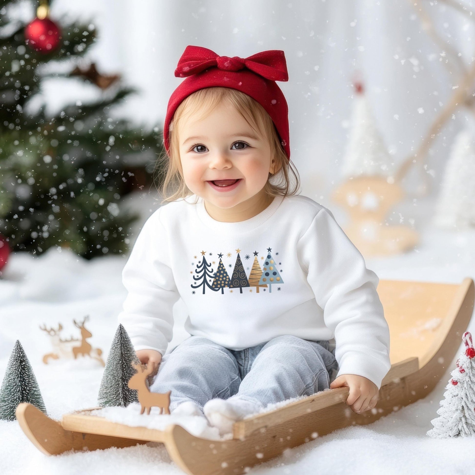 Matching Weihnachtspullover für die Familie Personalisiert