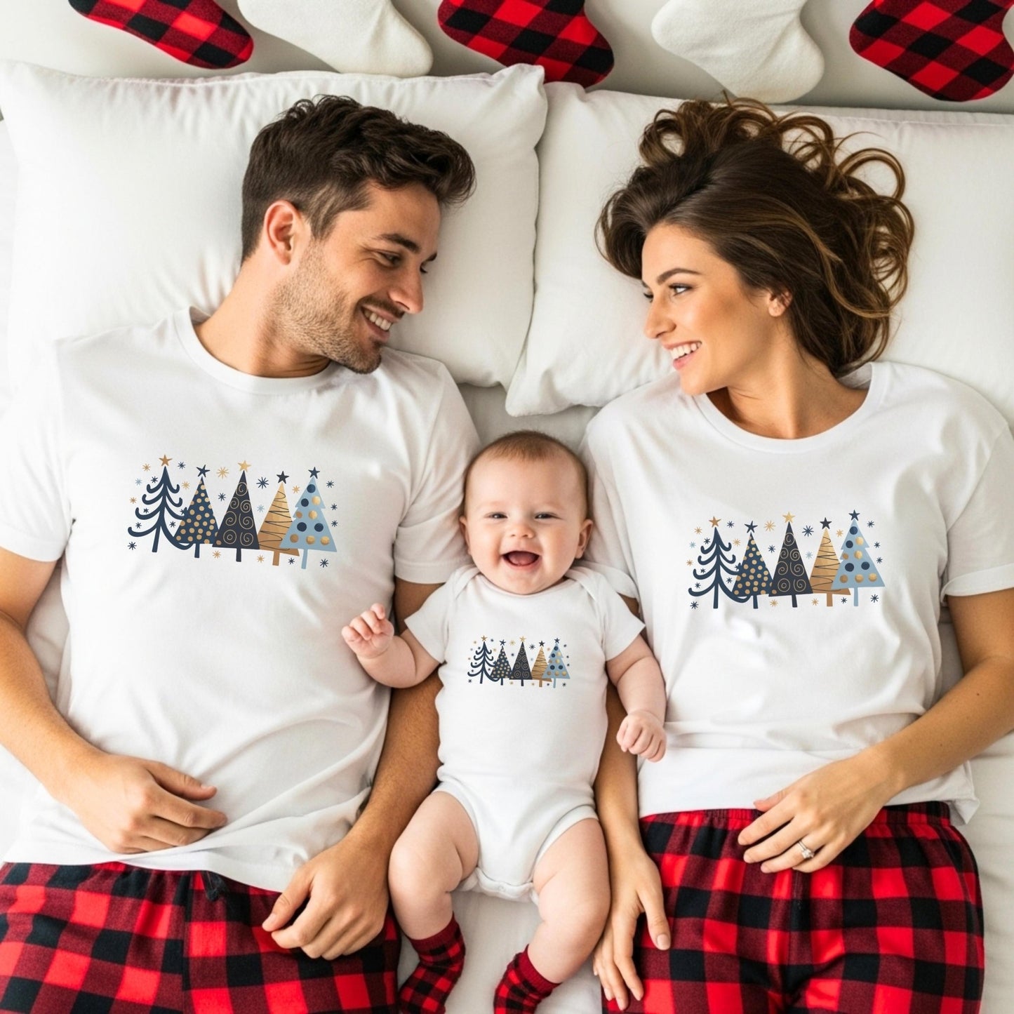 Matching Weihnachtspullover für die Familie Personalisiert